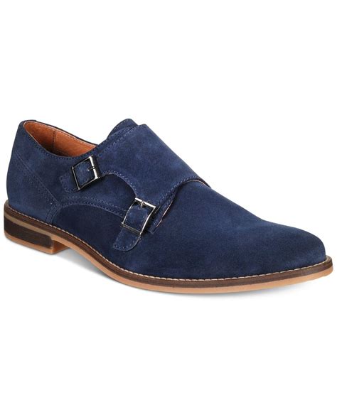 Alfani Men's Jacob Suede Monk-strap Dress Shoes in Blue for Men - Lyst