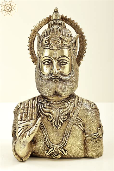 8" Maharaja Agrasen Bust | Brass Maharaja Agrasen Bust | Brass Statue | Handmade | Made In India ...