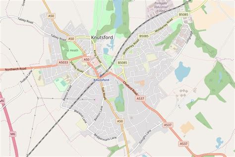 Map Of Knutsford Town Centre