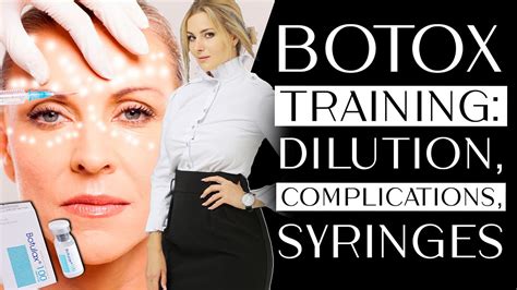 Botox training: zones, dilution, complications, indications, syringes, counting units. theory ...