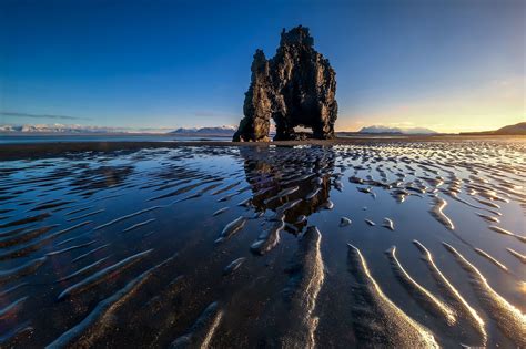 Download Hvitserkur Sky Sea Nature Seascape HD Wallpaper