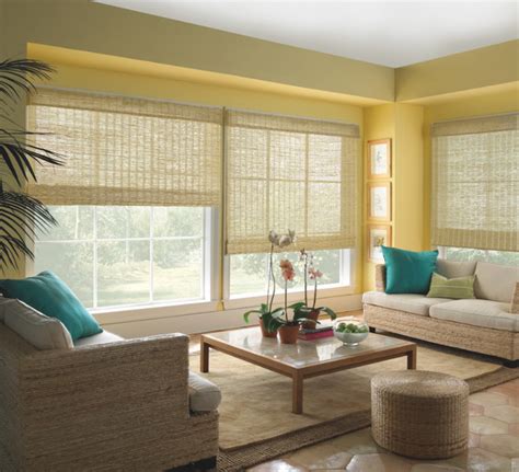 Levolor Natural Woven Wood Shades from Blinds.com - Eclectic - Living Room - by Blinds.com