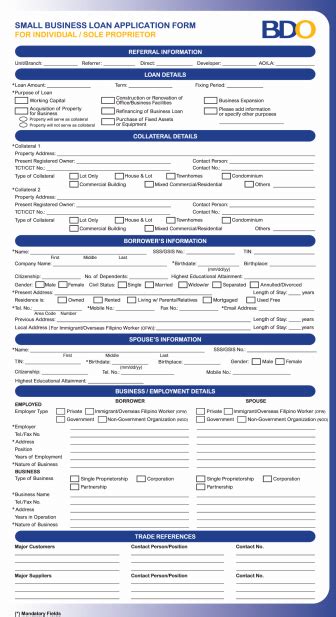 12+ Business Loan Application Form Templates - PDF | Free & Premium Templates