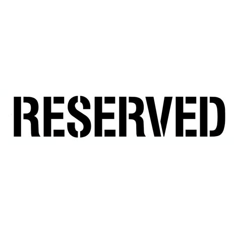 RESERVED Stencil - Newstripe