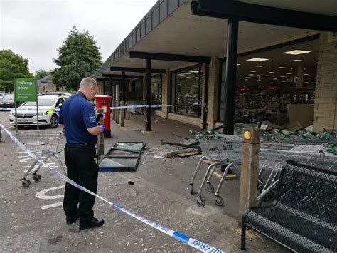 Pictures: Waitrose in Cirencester after ram raid this morning - Gloucestershire Live