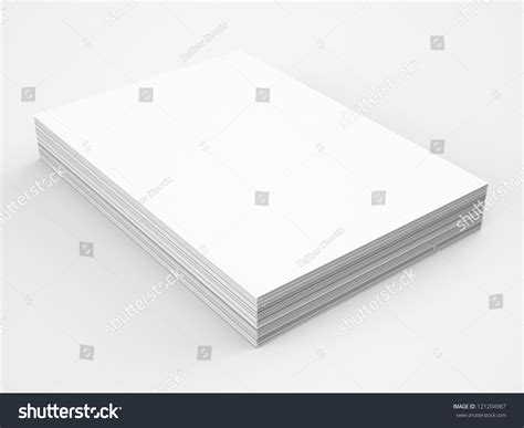 A4 Blank Paper Stack, Mockup Stock Photo 121204987 : Shutterstock