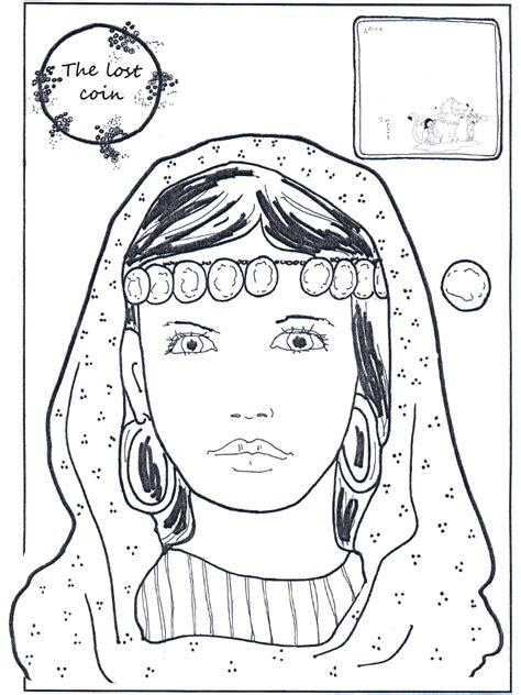 Parable Of The Lost Coin Coloring Page