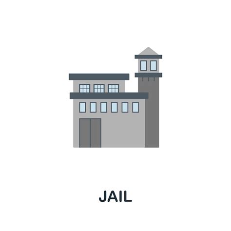 Premium Vector | Jail icon Flat sign element from law collection Creative Jail icon for web ...