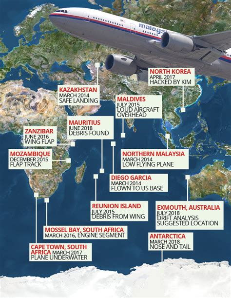 MH370 news: Malaysia Airlines wreckage MAPPED ahead of final report ...