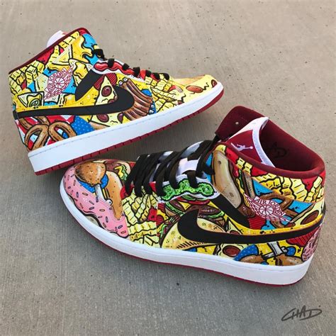 Munchies Custom Hand Painted Jordan retro 1 shoes | All nike shoes ...