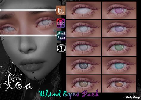 Second Life Marketplace - ::Loa:: Blind Eyes Pack~LeL EVO./OMEGA/Mesh/BOM~