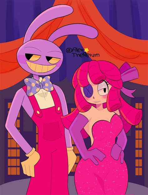 Jax and Ragatha as Roger and Jessica Rabbit?? yESSSSSSSSS 🛐🛐💖💞💖💞💖 | The Amazing Digital Circus ...