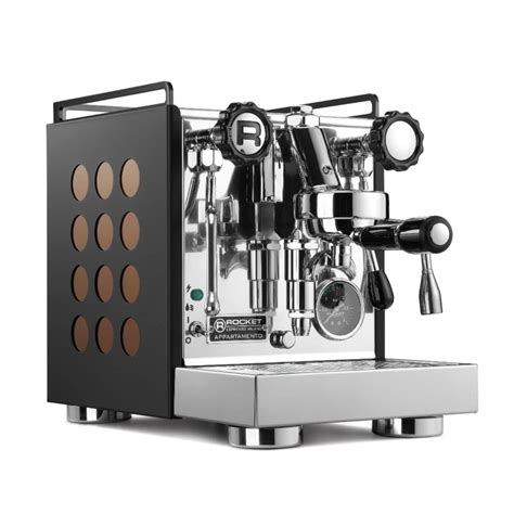 Rocket Appartamento Black (Serie Nera) with Copper - Espresso Planet Canada