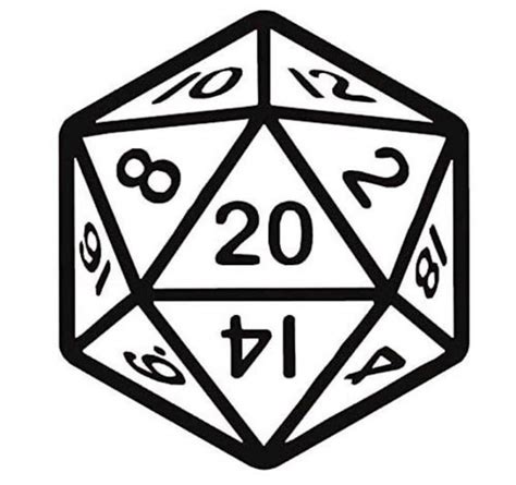 D20 Dice Inspired Vinyl Decal - Etsy