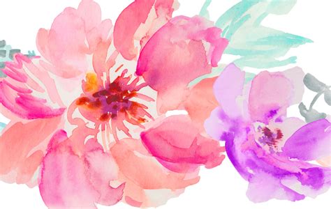 Watercolor Flowers PNG, Watercolor Flowers Transparent Background - FreeIconsPNG