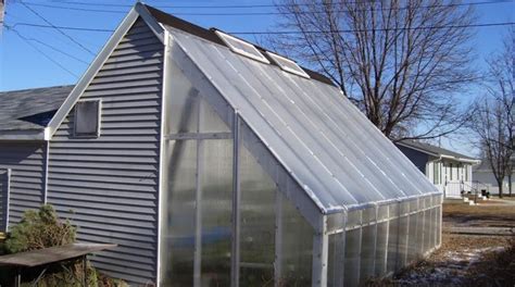 Deep Winter Greenhouse built onto the side of a galvanized steel building. | Winter greenhouse ...