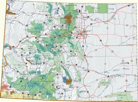 National Forest Campgrounds Colorado Map - Map