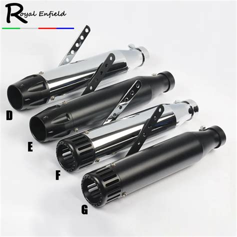 51mm Modified Motorcycle Pipe Exhaust Muffler Vintage Escapamento Moto Straight Exhaust Pipe For ...