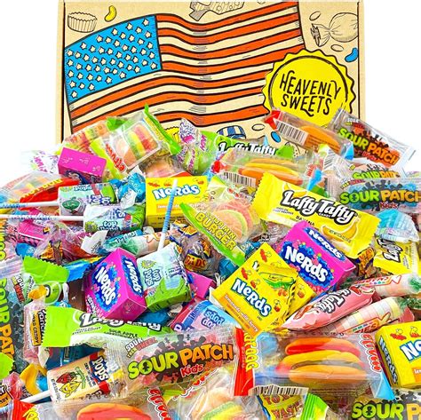 American Sweets - American Candy Party Box - 120 Pieces! Classic ...