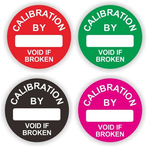 Custom Round Destructible Calibration Void If Broken Stickers – Fancyprint