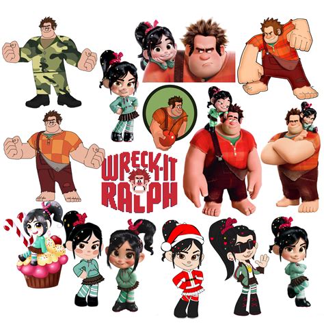 Wreck-it Ralph Png Bundle Wreck-it Ralph Clipart Vanellope - Etsy