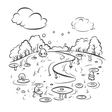 Puddles Outline PNG Transparent Images Free Download | Vector Files ...