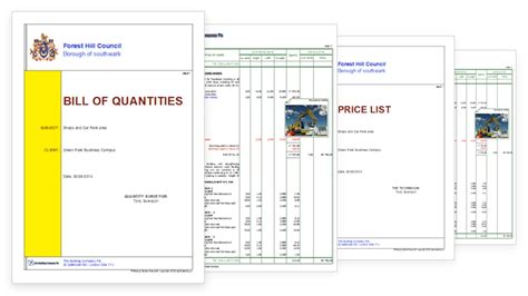 Bill Of Quantities Template Excel - Bill Of Quantities Excel Format ...