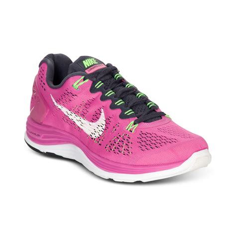 Nike Lunarglide 5 Running Sneakers in Pink (CLUB PINK/GRIDIRON/LIME) | Lyst