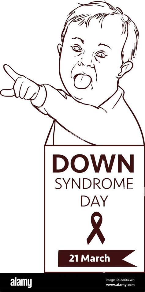 Kid down syndrome Stock Vector Images - Alamy