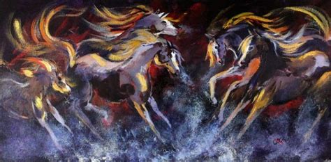 Wild Horses Abstract - Final Image | Abstract, Wild horses, Horses