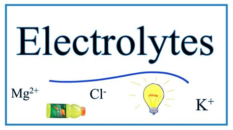 Electrolytes: Definition, Examples, & Practice - YouTube