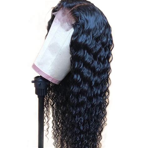 Deep Curly 360 Full Lace Wig Human Hair 150% Density Brazilian Remy ...