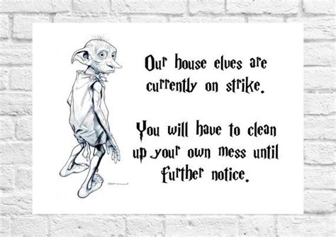 Dobby Harry Potter Font House Elves On Strike Must Have | Dobby harry potter, Elf house, Harry ...