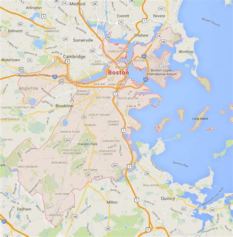 Boston, Massachusetts Map