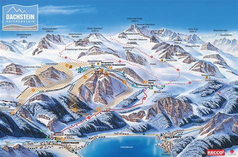 Dachstein Glacier Piste Map / Trail Map