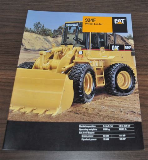 Caterpillar 924F Wheel Loader Specification Technical Data Cat Brochure ...