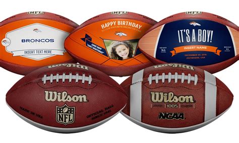 Personalized Wilson NFL Football - Wilson Sporting Goods Co. | Groupon