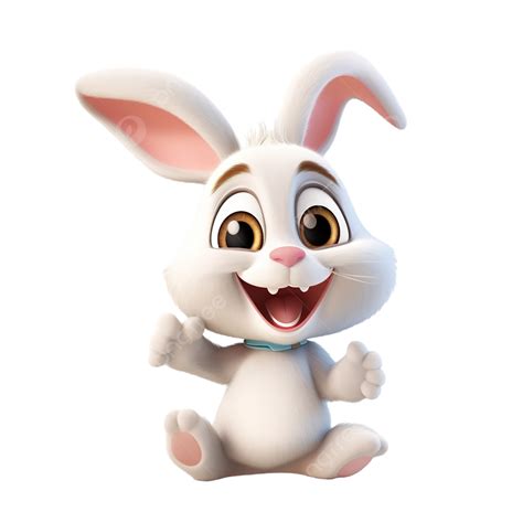 Bunny Character Smile Funny Happy Easter Cartoon Rabbit Png, Bunny, Rabbit, Cartoon PNG ...
