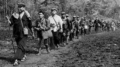 From 1975-1979, Pol Pot -- seen here at far left -- led the Khmer Rouge communist movement in ...