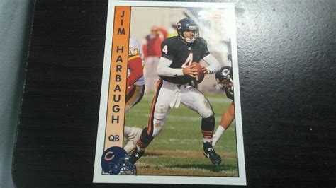 Free: 1992 PACIFIC JIM HARBAUGH CHICAGO BEARS FOOTBALL CARD# 30 ...