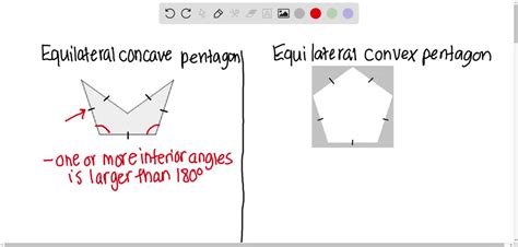 SOLVED:Draw an equilateral concave pentagon. Then draw an equiangular convex pentagon.