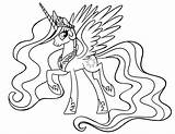 My Little Pony Princess Celestia Printable Coloring Pages  sketch template