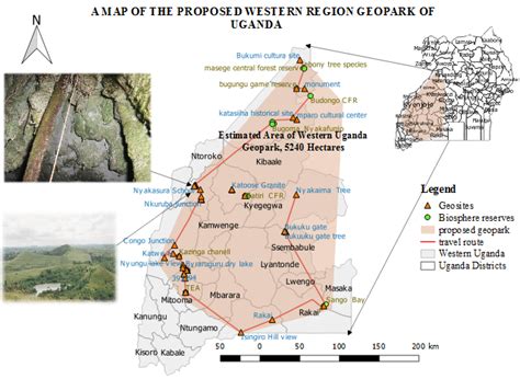 Draft map showing extent and route of geopark. | Download Scientific ...