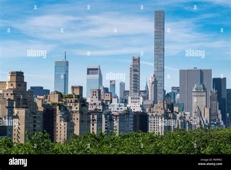 New York City Skyline with Central Park in the foreground, NYC, USA ...