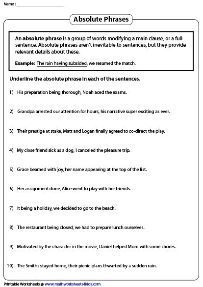 Phrases Worksheets | Phrase, Practices worksheets, Worksheets