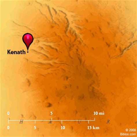 Bible Map: Oaks of Mamre (Kenath)