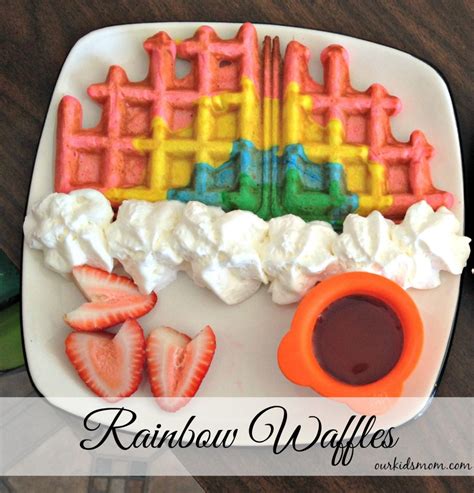 Rainbow Waffles and Lego Party Ideas