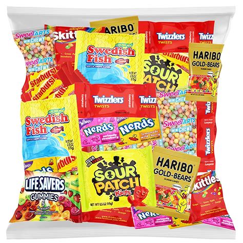 Bulk Assorted Fruit Candy - Starburst, Skittles, Swedish Fish ...