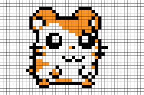 Hamtaro Hamster Pixel Art | Пиксель арт, Искусство и Вышивка