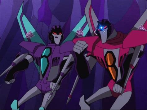 Transformers Animated Slipstream and Starscream | Transformers ...